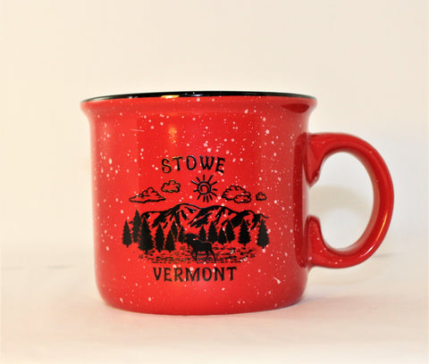 14oz Stowe Camper Mug Red